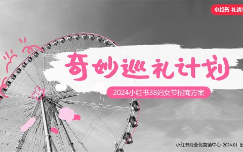 2024小红书38妇女节招商方案