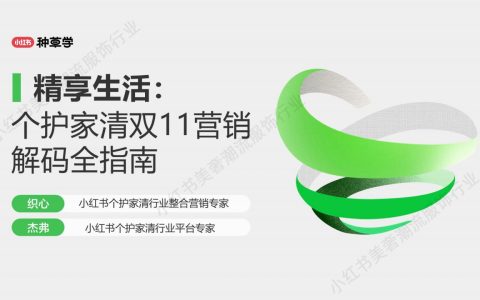 小红书个护家清双11营销解码全指南