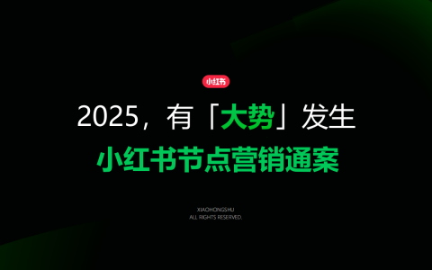 2025小红书节点营销通案