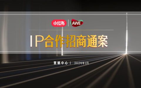 2024小红书AWE《家生活种草节》IP合作招商通案