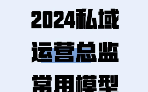 🆓2024私域运营常用模型